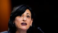 FILE PHOTO: Dr. Rochelle Walensky, Director of the Centers for Disease Control and Prevention testifies during a U.S. Senate Health, Education, Labor and Pensions Committee hearing to examine the COVID-19 response, focusing on an update from federal offic