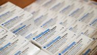 FILE PHOTO: Johnson & Johnson's coronavirus disease (COVID-19) vaccines are seen at Northwell Health's South Shore University Hospital in Bay Shore, New York, U.S., March 3, 2021. REUTERS/Shannon Stapleton/File Photo
