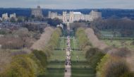 General view of Windsor Castle after Britain's Prince Philip, husband of Queen Elizabeth, died at the age of 99, in Windsor, near London, Britain, April 11, 2021. REUTERS/Peter Nicholls
