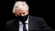 Britain's Prime Minister Boris Johnson walks outside Downing Street, amid the coronavirus disease (COVID-19) pandemic, in London, Britain, April 14, 2021. REUTERS/John Sibley
