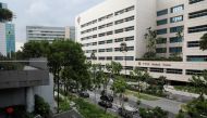 A view of Tan Tock Seng Hospital, which became a coronavirus disease (COVID-19) cluster, in Singapore April 29, 2021. Picture taken April 29, 2021. REUTERS/Edgar Su