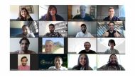 Cohort 4 startups participating in the Qatar SportsTech Accelerator Program virtually. 