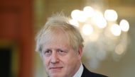 Britain's Prime Minister Boris Johnson attends a news conference following a meeting with NATO Secretary-General Jens Stoltenberg (not seen) at Downing Street in London, Britain June 2, 2021. Justin Tallis/Pool vi Reuters