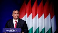 Hungarian Prime Minister Viktor Orban addresses a business conference in Budapest, Hungary, June 9, 2021. Reuters/Bernadett Szabo/File Photo/File Photo