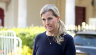 FILE PHOTO: Britain's Sophie, Countess of Wessex walks the street, after Britain's Prince Philip, husband of Queen Elizabeth, died at the age of 99, in Windsor, near London, Britain, April 16, 2021. REUTERS/Molly Darlington/File Photo
