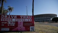 Soccer Football - Copa America 2021 - Brazil says 31 Copa America players, officials test positive for COVID-19 - Estadio Mane Garrincha, Brasilia, Brazil - June 16, 2021 REUTERS/Henry Romero
