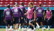 France's Antoine Griezmann during training Reuters/Bernadett Szabo
