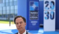 Dutch Prime Minister Mark Rutte arrives for the NATO summit at the Alliance's headquarters, in Brussels, Belgium, June 14, 2021. Kenzo Tribouillard/Pool via REUTERS