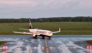 A Ryanair aircraft, which was carrying Belarusian dissident journalist Roman Protasevich and diverted to Belarus, lands at Vilnius Airport in Vilnius, Lithuania May 23, 2021. Reuters/Andrius Sytas/File Photo