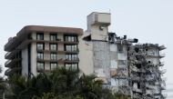 A building that partially collapsed is seen in Miami Beach, Florida, U.S., June 24, 2021. REUTERS/Marco Bello