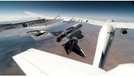 Virgin Galactic's VSS Unity, piloted by CJ Sturckow and Dave Mackay, is released from its mothership, VMS Eve, on the way to its first spaceflight after launch from Spaceport America, New Mexico, U.S. May 22, 2021 in a still image from video. Virgin Galac