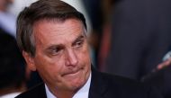 Brazil's President Jair Bolsonaro looks on during a ceremony at the Planalto Palace in Brasilia, Brazil, June 29, 2021. REUTERS/Adriano Machado
