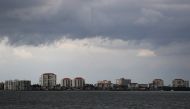 Dark clouds loom over the Pass-A-Grille channel ahead of Tropical Storm Elsa in St. Petersburg, Florida, U.S., July 5, 2021. REUTERS/Octavio Jones