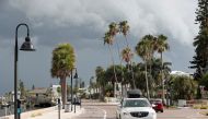 Dark clouds loom over the Pass-A-Grille channel ahead of Tropical Storm Elsa in St. Petersburg, Florida, U.S., July 5, 2021. REUTERS/Octavio Jones
