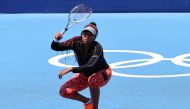 Tokyo 2020 Olympics - Tennis Training - Ariake Tennis Park, Tokyo, Japan - July 23, 2021 - Naomi Osaka of Japan during training. REUTERS/Mike Segar


