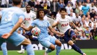 Soccer Football - Premier League - Tottenham Hotspur v Manchester City - Tottenham Hotspur Stadium, London, Britain - August 15, 2021 Tottenham Hotspur's Son Heung-min scores their first goal REUTERS/David Klein