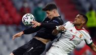 Germany's Kai Havertz scores their first goal vs Hungary at Euro 2020. Pool via REUTERS/Christof Stache/File Photo