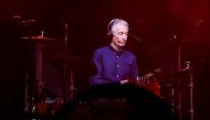 Charlie Watts of the Rolling Stones performs during a concert of their 
