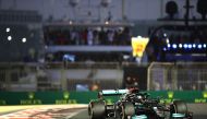 Mercedes' Lewis Hamilton during the race REUTERS/Ahmed Jadallah


