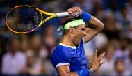 Rafael Nadal of Spain returns a shot against Lloyd Harris of South Africa (not pictured) during the Citi Open at Rock Creek Park Tennis Center. Mandatory Credit: Scott Taetsch-USA TODAY Sports/File Photo