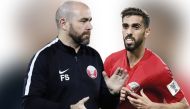 Left: Qatar coach, Felix Sanchez. Right: Qatar captain, Hassan Al Haydos 