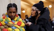 Metropolitan Museum of Art Costume Institute Gala - Met Gala - In America: A Lexicon of Fashion - Arrivals - New York City, U.S. - September 13, 2021. A$AP Rocky and Rihanna. REUTERS/Mario Anzuoni/File Photo