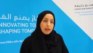 Video grab of Dr Dena Ahmed S. Al Thani, Assistant Professor and Director of Interdisciplinary Programs at the College of Science and Engineering at HBKU