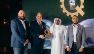 QAC officials receive the awards during the awarding ceremony, in Doha, recently. 