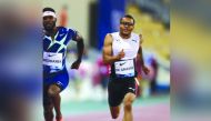 Andre De Grasse in action during an earlier edition of the Doha Diamond League in this file photo.