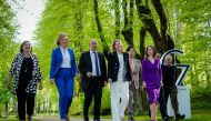 G7 countries foreign ministers walk for dinner during their summit in Weissenhaeuser Strand, Germany May 12, 2022. Foreign ministers pictured: Elizabeth Truss of Britain, Jean-Yves Le Drian of France, Melanie Joly of Canada, Annalena Baerbock of Germany, Hayashi Yoshimasa of Japan, Luigi Di Maio of Italy, Josep Borrell, head of EU foreign policy and Victoria Nuland of U.S., under secretary of state for political affairs. Kay Nietfeld/Pool via REUTERS

