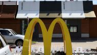 A view shows the dismantled McDonald's Golden Arches after the logo signage was removed from a drive-through restaurant of McDonald's in Khimki outside Moscow, Russia May 23, 2022. REUTERS/Lev Sergeev/File Photo