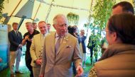 Britain's Prince Charles speaks to visitors as he attends the Royal Cornwall Show at the Royal Cornwall Showground, in Wadebridge, Britain June 10, 2022. Hugh Hastings/Pool via Reuters