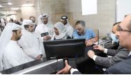 Qatar's delegation headed by Assistant Undersecretary of the Ministry for Real Estate Registration and Documentation Saeed Abdullah Al Suwaidi, with Egyptian officials.
