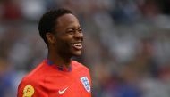 England's Raheem Sterling during the warm up before the match Action Images via Reuters/Lee Smith/File Photo
