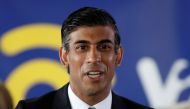 Conservative leadership candidate Rishi Sunak speaks at a Conservative Party leadership campaign event in Grantham, Britain, July 23, 2022. REUTERS/Peter Nicholls