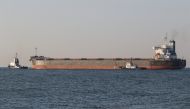 The Marshall Islands-flagged bulk carrier Star Helena leaves the sea port in Chornomorsk after restarting grain export, amid Russia's attack on Ukraine, Ukraine August 7, 2022. Reuters/Serhii Smolientsev