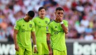 Manchester United's Bruno Fernandes reacts Reuters/David Klein