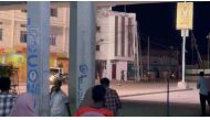 Members of the security forces take position after, according to police and intelligence officers, unidentified armed attackers took control of a hotel, in Mogadishu, Somalia, August 19, 2022 in this screen grab from a video obtained from social media. Abdalle Ahmed Mumin/via REUTERS


