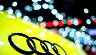 The Audi logo is pictured at the 43rd Bangkok International Motor Show, in Bangkok, Thailand, March 22, 2022. REUTERS/Athit Perawongmetha

