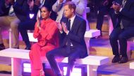 Britain's Prince Harry and Meghan, Duchess of Sussex attend the opening ceremony of the One Young World summit, in Manchester, on September 5, 2022. REUTERS/Molly Darlington
 