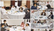 Experts from Toyota interact with customers in Qatar, during the event. 