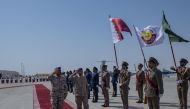 A guard of honour for the visiting Chief of the Saudi General Staff H E Lieutenant General Fayyad bin Hamed Al Ruwaili.
