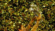 October 27, 2019 Switzerland's Roger Federer celebrates with the trophy after winning the final against Australia's Alex de Minaur REUTERS/Arnd Wiegmann/File Photo