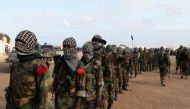 Members of Somalia's al Shabaab militia parade at Ala Yaasir camp at KM50 out of Mogadishu, Somalia, on September 3, 2011. File Photo / Reuters
