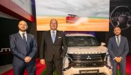 Qatar Automobiles Company’s General Manager Frank Zauner, General Sales Manager Haitham Ebef, and Marketing Manager Karim Monier, during the launch ceremony, in Doha, recently.  