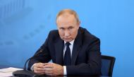 Russian President Vladimir Putin attends a meeting with heads of the country's leading engineering schools and their industrial partners in the city of Veliky Novgorod, Russia, on September 21, 2022. Sputnik/Gavriil Grigorov/Pool via REUTERS 