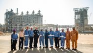 Officials pose for a group photo.