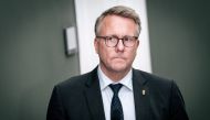 Danish Minster of Defense Morten Boedskov speaks to the media about the three gas leaks on the Nord Stream gas pipelines in the Baltic Sea, in Copenhagen, Denmark September 27, 2022. Scanpix 2022/Emil Helms via Reuters