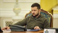 Ukraine's President Volodymyr Zelenskiy attends a meeting of the National Security and Defence Council in Kiev, Ukraine, on September 30, 2022. Ukrainian Presidential Press Service/Handout via REUTERS 