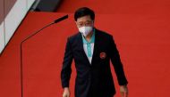 Hong Kong Chief Executive John Lee attends a “Together We Prosper” grand parade, ahead of Chinese national day, in Hong Kong, China, on September 24, 2022. File Photo / Reuters
